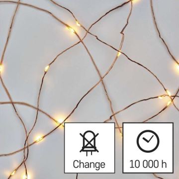 LED Zunanja božična veriga 100xLED/15m IP44 topla bela