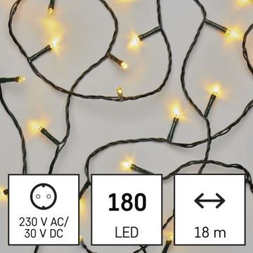 LED Zunanja božična veriga 180xLED/23m IP44 topla bela