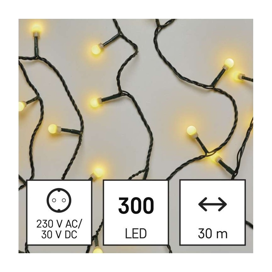 LED Zunanja božična veriga 300xLED/35m IP44 topla bela