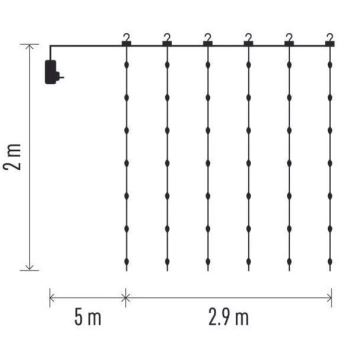 LED Zunanja božična veriga 400xLED/8 funkcij 7,9 m IP44 topla bela