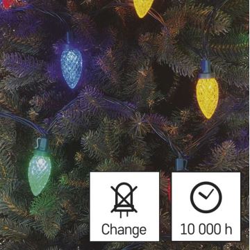 LED Zunanja božična veriga 50xLED/8 načinov 14,8m IP44 multicolor