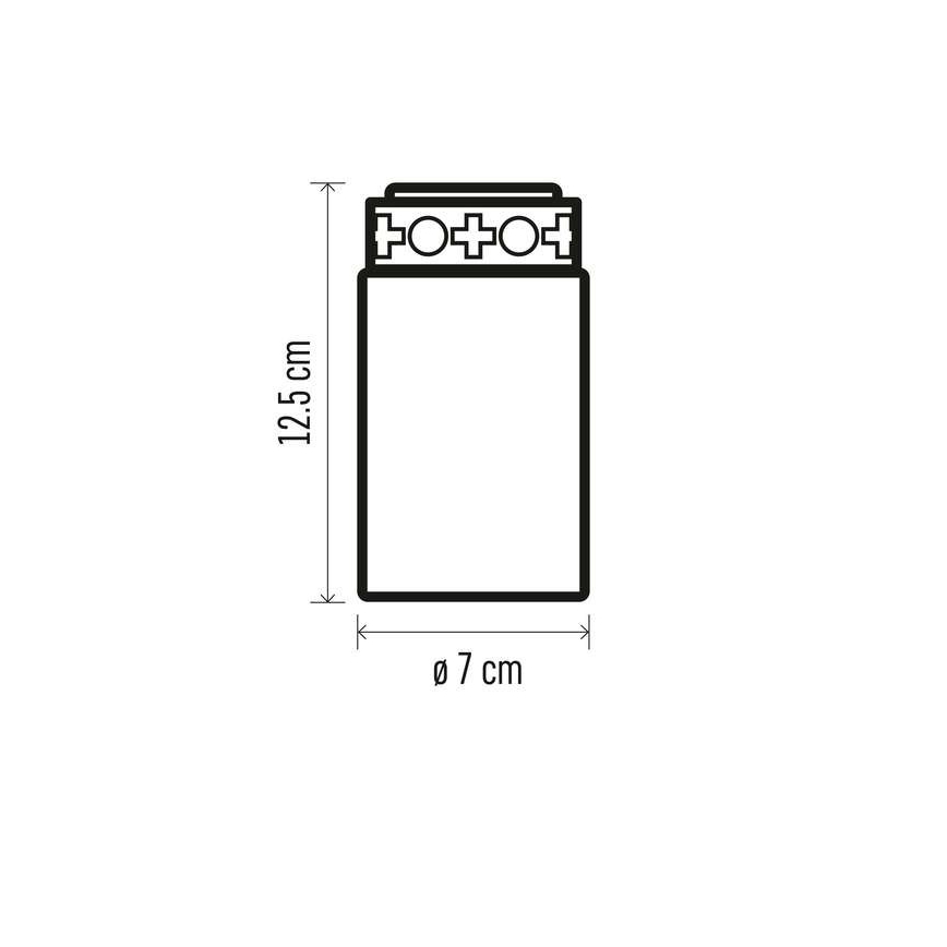 LED Zunanja dekoracija 1xLED/2xC IP44 rdeča