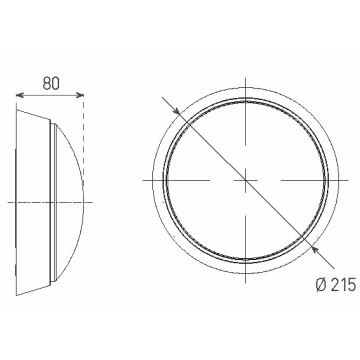 LED Zunanja stenska svetilka LED/14W/230V IP54 bela