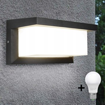 LED Zunanja stenska svetilka NEELY 1xE27/15W/230V 3000K IP54 antracit