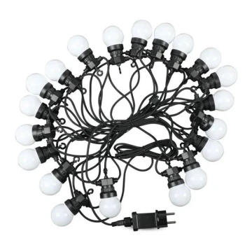 LED Zunanja veriga STRING 10m 20xLED/0,5W/24/230V 3000K IP44