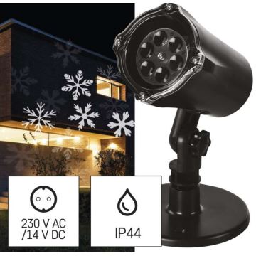 LED Zunanji božični projektor LED/3,6W/230V IP44 hladna bela