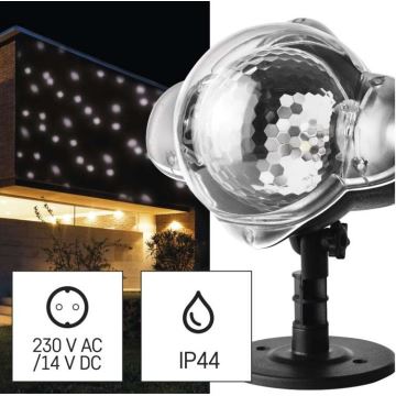 LED Zunanji božični projektor LED/4W/230V IP44 bel