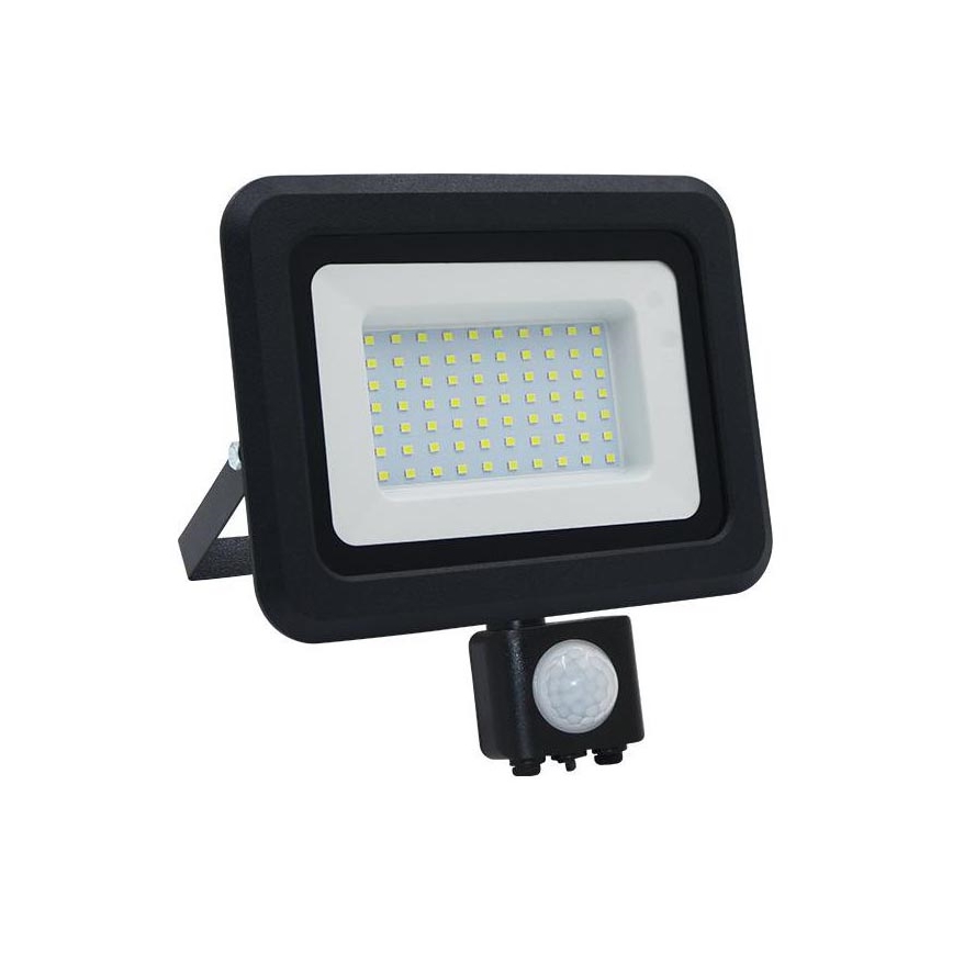 LED Zunanji reflektor s senzorjem LED/50W/230V 4000K IP44 črna