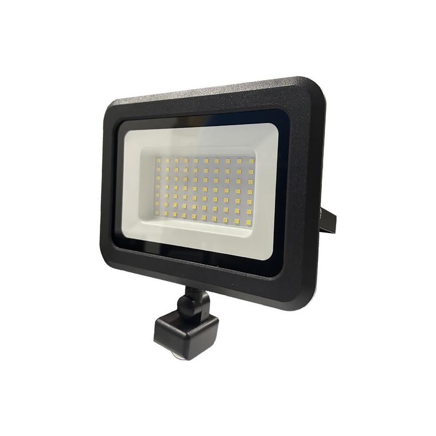 LED Zunanji reflektor s senzorjem LED/50W/230V 4000K IP44 črna