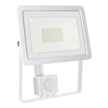 LED Zunanji reflektor s senzorjem NOCTIS LUX 2 LED/30W/230V 4000K IP44 bela