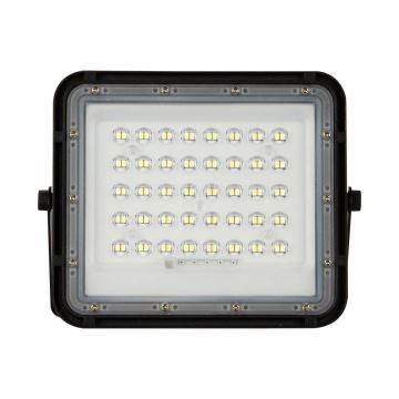 LED Zunanji solarni reflektor LED/6W/3,2V IP65 6400K črna + Daljinski upravljalnik