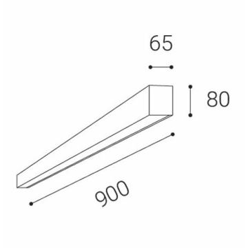 LED2 - LED Stropna svetilka LINO LED/24W/230V 3000K/3500K/4000K bela 90 cm