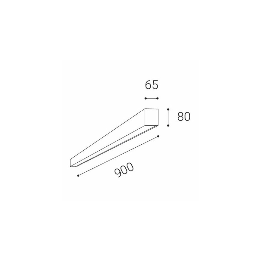 LED2 - LED Stropna svetilka LINO LED/24W/230V 3000K/3500K/4000K bela 90 cm