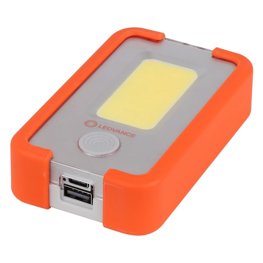 Ledvance - LED Polnilna baterijska svetilka s power bankom FLASHLIGHT LED/4W/5V 3000mAh IPX2