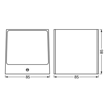 Ledvance - LED RGBW Zatemnitvena zunanja stenska svetilka SMART+ BRICK LED/14W/230V Wi-Fi IP44