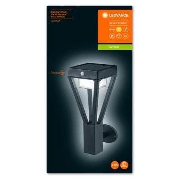 Ledvance - LED Solarna stenska svetilka s senzorjem BOUQUET LED/6W/3,7V IP44