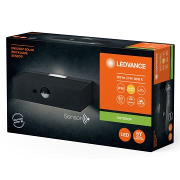 Ledvance - LED Solarna stenska svetilka s senzorjem ENDURA SOLAR LED/3W/4,2V IP65