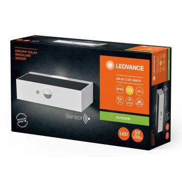 Ledvance - LED Solarna stenska svetilka s senzorjem ENDURA SOLAR LED/3W/4,2V IP65