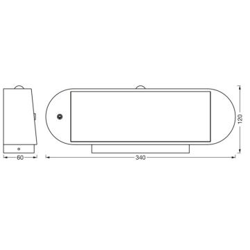 Ledvance - LED Solarna stenska svetilka s senzorjem ENDURA STYLE LED/6W/7,4V IP44