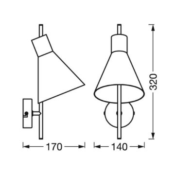 Ledvance - LED Stenska svetilka DECOR TOKIO LED/5W/230V