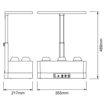 Ledvance - LED Zatemnitvena notranja svetilka za gojenje rastlin GARDEN KIT LED/24W/230V