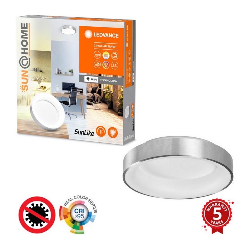 Ledvance - LED Zatemnitvena stropna svetilka SUN@HOME CIRCULAR LED/18,5W/230V Wi-Fi