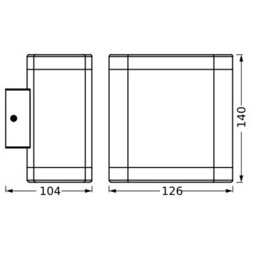 Ledvance - LED Zunanja stenska svetilka ENDURA STYLE DALLAS LED/9W/230V IP44