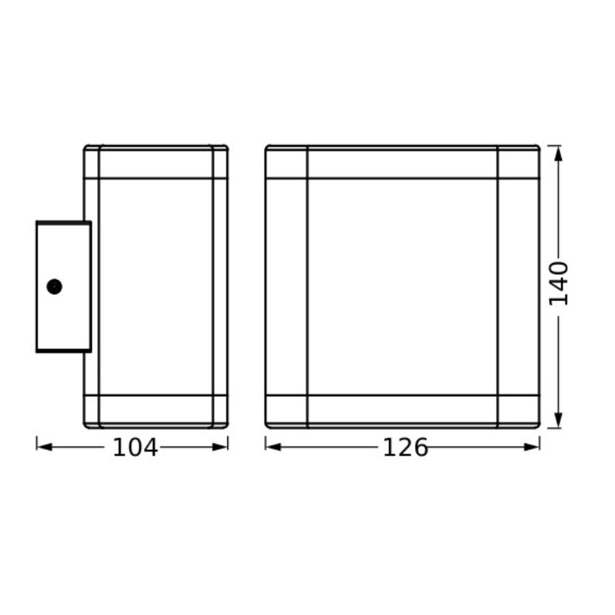 Ledvance - LED Zunanja stenska svetilka ENDURA STYLE DALLAS LED/9W/230V IP44