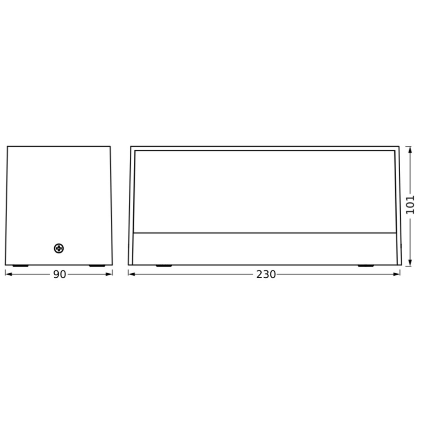 Ledvance - LED Zunanja stenska svetilka ENDURA STYLE IDRI 2xLED/6,25W/230V IP65