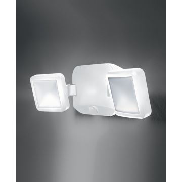 Ledvance - LED Zunanja stenska svetilka s senzorjem BATTERY 2xLED/10W/6V IP54