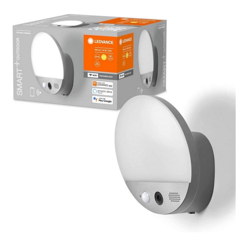 Ledvance - LED Zunanja stenska svetilka s senzorjem in kamero SMART+ LED/15W/230V Wi-Fi IP44