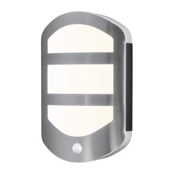 Ledvance - LED Zunanja stenska svetilka s senzorjem PLATE LED/12,5W/230V IP44