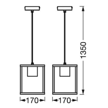 Ledvance - Lestenec na vrvici DECOR NAIROBI 1xE27/15W/230V guma fig