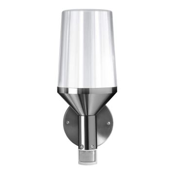 Ledvance - Zunanja stenska svetilka s senzorjem CALICE 1xE27/60W/230V IP44