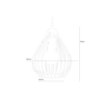 Lestenec na vrvici 1xE27/60W/230V