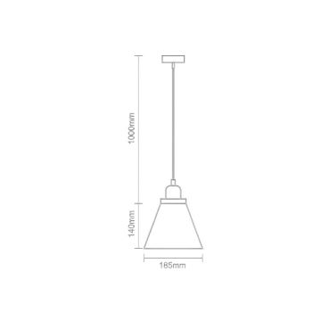 Lestenec na vrvici 1xE27/60W/230V pr. 18,5 cm