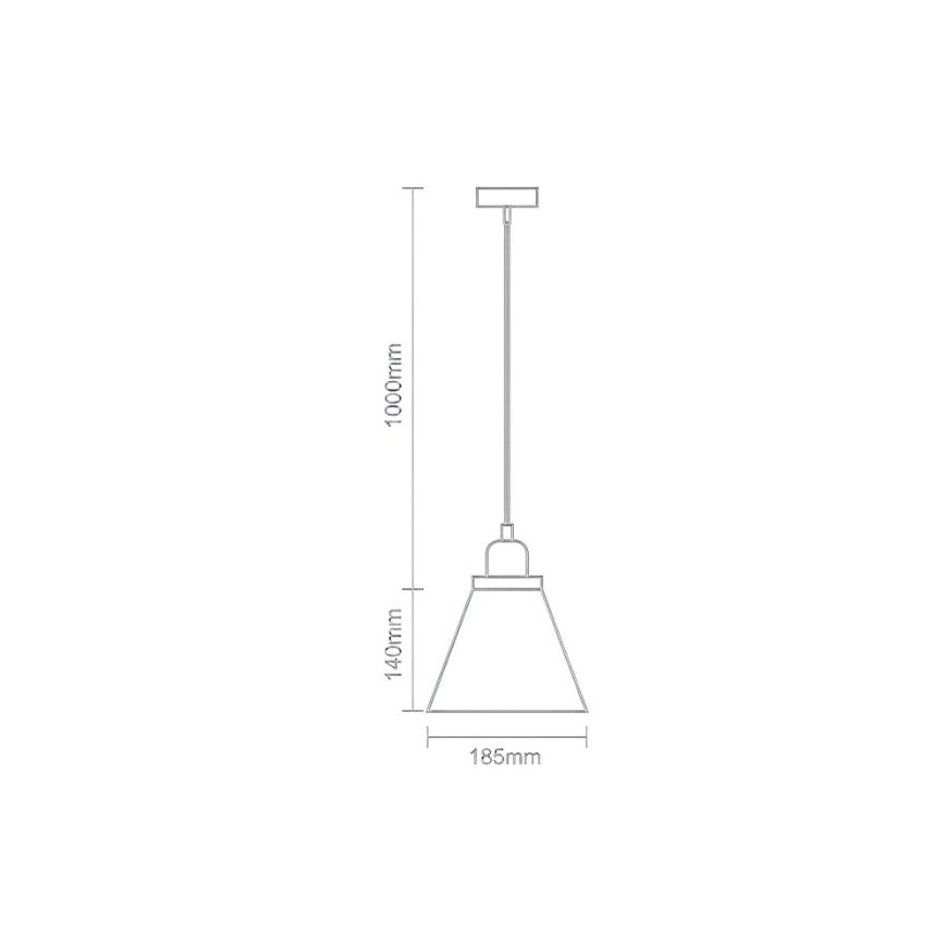 Lestenec na vrvici 1xE27/60W/230V pr. 18,5 cm