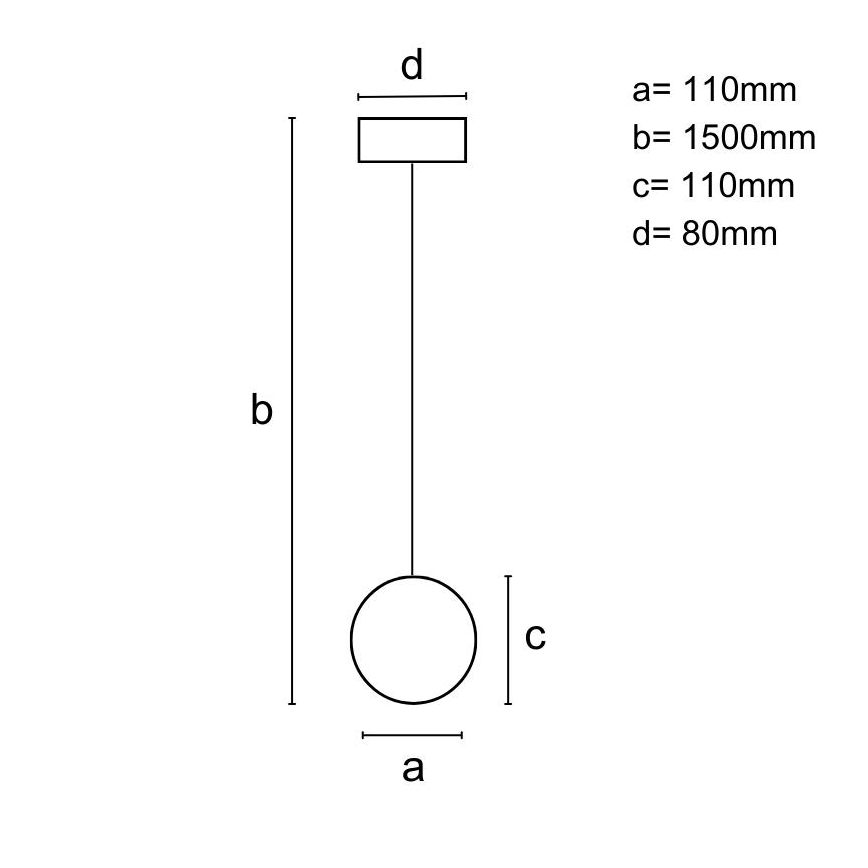 Lestenec na vrvici 1xGU10/10W/230V pepel/trden les rjava