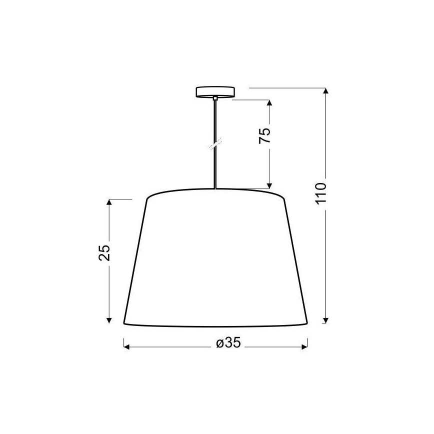 Lestenec na vrvici AMERICANO 1xE27/60W/230V