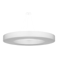 Lestenec na vrvici SATURNO SLIM 8xE27/60W/230V pr. 90 cm bel