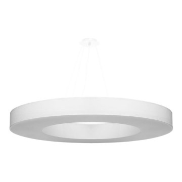 Lestenec na vrvici SATURNO SLIM 8xE27/60W/230V pr. 90 cm bel