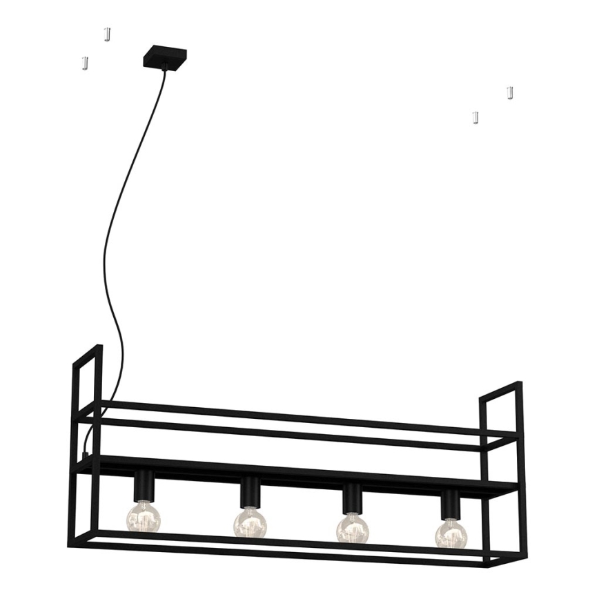 Lestenec na vrvici SHELF 4xE27/60W/230V