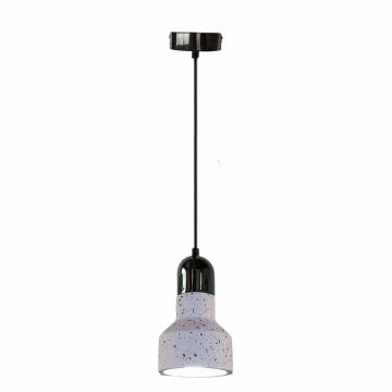 Lestenec na vrvici TERRAZZO 1xE27/60W/230V pr. 12 cm krem barva