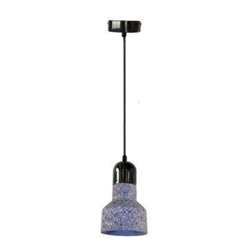 Lestenec na vrvici TERRAZZO 1xE27/60W/230V pr. 12 cm siva