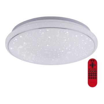 Leuchten Direkt 14743-16 - LED RGB Zatemnitvena stropna svetilka JUPI LED/28W/230V Tuya 2700-5000K + Daljinski upravljalnik