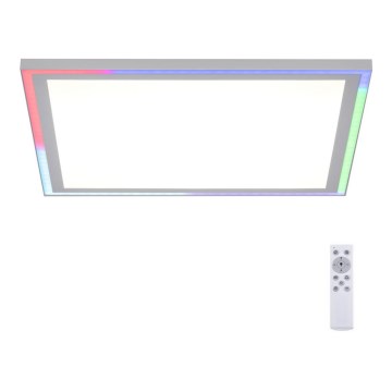 Leuchten Direkt 14900-16 - LED RGB Zatemnitvena stropna svetilka EDGING LED/24W/230V + Daljinski upravljalnik