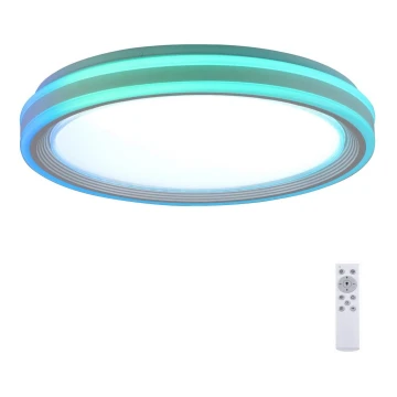 Leuchten Direkt 15154-16 - LED RGB Zatemnitvena stropna svetilka EDGING LED/39W/230V + Daljinski upravljalnik