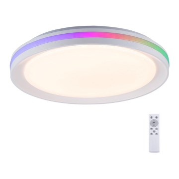 Leuchten Direkt 15544-16 - LED RGB Zatemnitvena stropna svetilka RIBBON LED/15W/230V + Daljinski upravljalnik