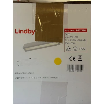 Lindby - LED Stenska svetilka TJADA 3xG9/3W/230V