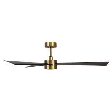 Lucci air 21610549- LED Zatemnitveni stropni ventilator CLIMATE 1xGX53/12W/230V wenge/zlata + Daljinski upravljalnik